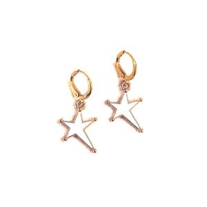 Star Huggie Earrings